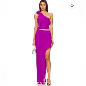 Purple AFRM Ruffle Set